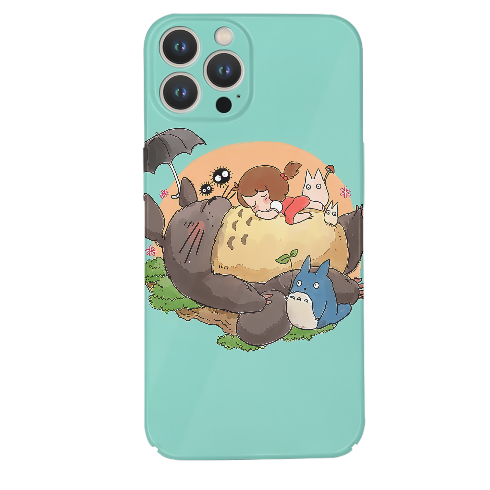 （画像用） となりのトトロ 草壁メイ 草壁サツキ My Neighbor Totoro Satsuki Kusakabe Mei Kusakabe 【iPhone 14シリーズ対応】ハードケース